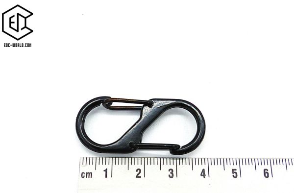 S-Karabiner, Alu, schwarz Nr. 2